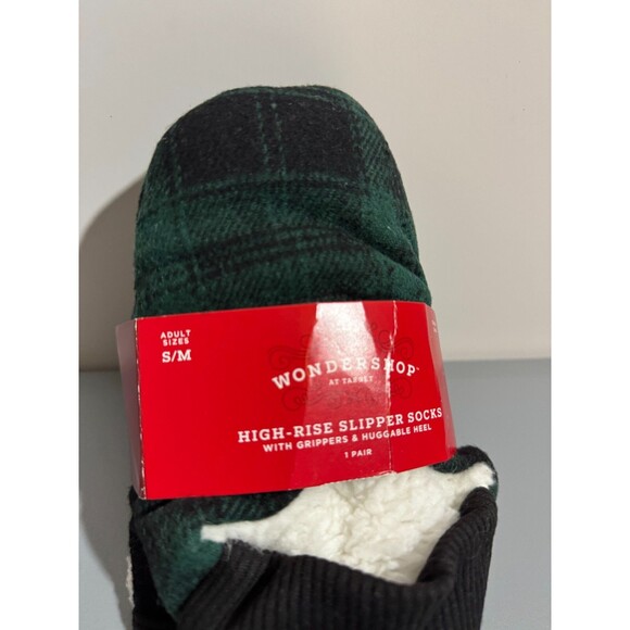 Wondershop Target Women's Slippers Plaid Green Small - Picture 2 of 5